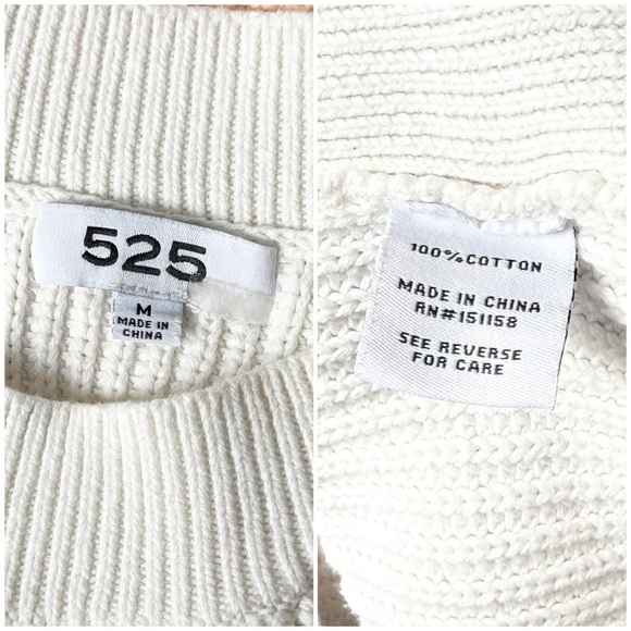 525 AMERICA Cotton Rib Knit Ombre Pastel Stripe Halter Neck Sweater Tank Top M - Picture 5 of 8